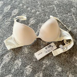 NWT La Perla Ivory Comfort Demi Push Up Tshirt Bra 34B